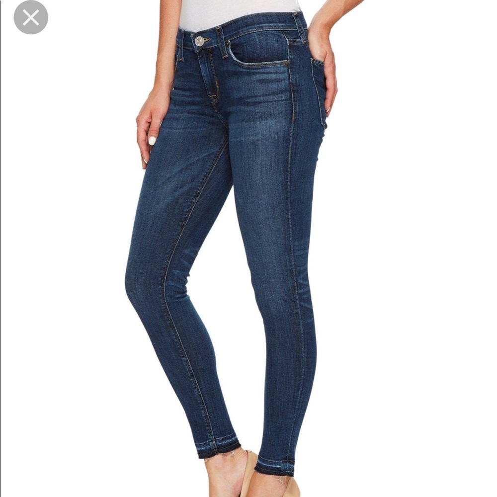 Hudson Krista Super Skinny Jeans with raw hem